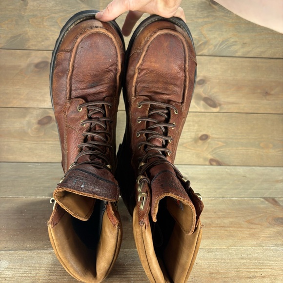 ll bean kangaroo upland men size 11 wide shoe brown insulated hunting boot - Picture 6 of 9